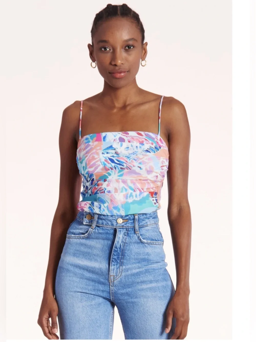 Amanda Uprichard Lavinia Bodysuit in Papillon, size S - Picture 2 of 11